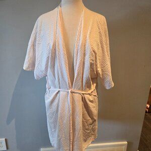 Plus Preferred Waffle Knit Robe | Size 3X | Pastel Pink